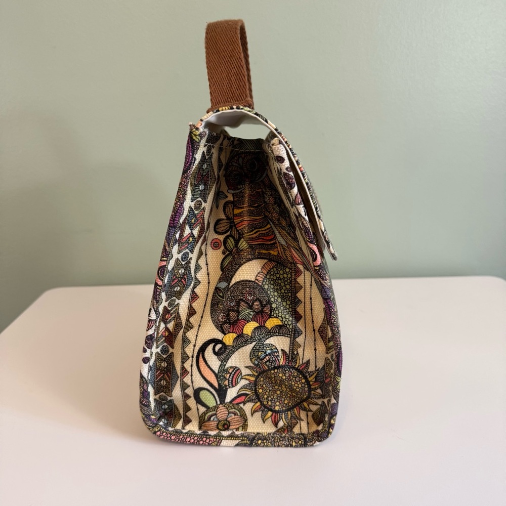 Sakroots Insulated Lunch Bag Owl & Floral Print Unisex - Picture 6 of 10